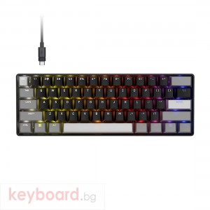 Геймърска клавиатура CORSAIR CLIPPER PRO MINI 60-CORE-BLK