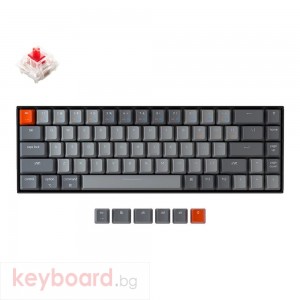 Геймърска Механична клавиатура Keychron K6 Hot-Swappable 65% Keychron Red Switch RGB LED ABS