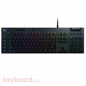 Геймърска механична клавиатура Logitech, G815 Lightsync RGB, Clicky суичове, US Layout