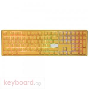Геймърскa механична клавиатура Ducky One 3 Yellow Full-Size, Cherry MX Silver