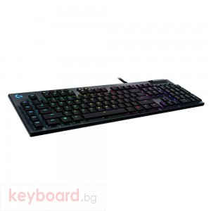 Геймърска механична клавиатура Logitech, G815 Lightsync RGB, Clicky суичове