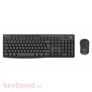 Kомплект безжични клавиатура с мишка Logitech MK370, Bluetooth, Черен