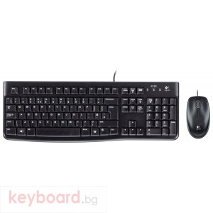 Kомплект клавиатура с мишка Logitech MK120, Черна