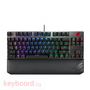 Геймърска механична клавиатура ASUS ROG Strix Scope TKL Deluxe RGB Red switch