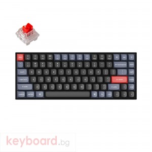 Геймърска механична клавиатура Keychron K2 Pro Hot-Swappable Keychron K Pro Mechanical Red Switch, White Backlight Plastic Frame