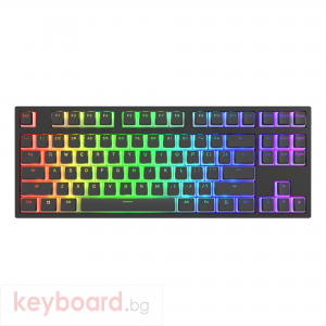 Геймърскa механична клавиатура Dark Project KD87A Black TKL - Gateron Optical Red 2.0 Switch, RGB