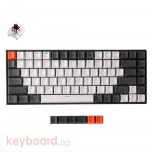 Геймърска Механична клавиатура Keychron K2 Hot-Swappable Compact Gateron Brown Switch White LED Gateron Brown Switch ABS
