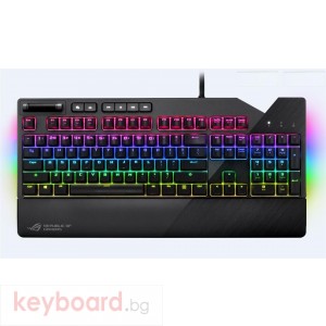 Геймърска механична клавиатура Asus ROG Strix Flare Cherry MX Brown RGB Aura Sync