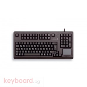 Компактна жична клавиатура CHERRY G80-11900 с Trackball, черна