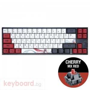 Геймърскa механична клавиатура Ducky x Varmilo Miya Beijing Opera 65%, Cherry MX Red