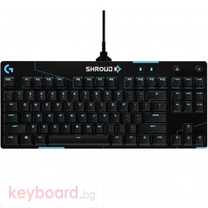 Геймърска механична клавиатура Logitech G Pro X Shroud Edition GX Red Switches