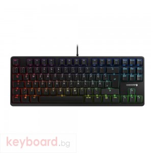 Геймърскa механична клавиатура Cherry G80-3000N TKL RGB, Cherry MX Silent Red
