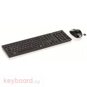 Клавиатура FUJITSU безжична и мишка LX390 black,USB