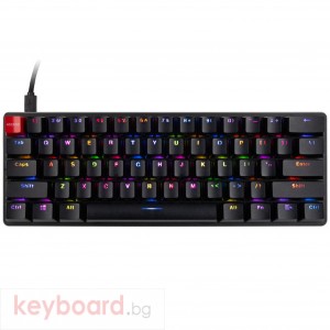 Геймърска механична клавиатура Glorious GMMK Black Compact - Gateron Brown Switches,  US-Layout