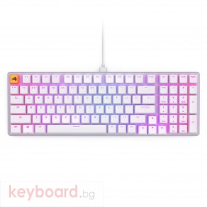 Геймърска механична клавиатура Glorious GMMK 2 White - Fox Switches US-Layout