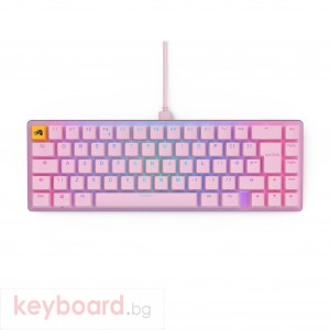 Геймърска механична клавиатура Glorious GMMK 2 Pink Compact- Fox Switches UK-Layout