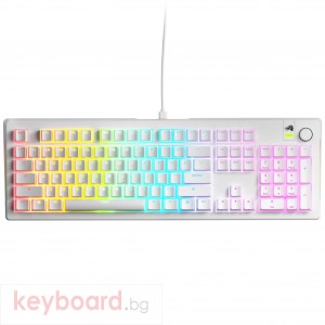 Геймърска механична клавиатура Glorious GMMK 3 100% White - Fox Linear Switches