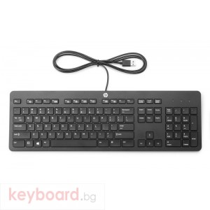 Клавиатура HP Slim Business Keyboard, USB, black, US and BG layout, N3R87AA