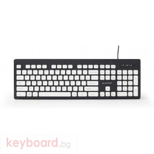 Клавиатура GEMBIRD KB-CH-01, \"Chocolate\" keyboard, USB, black