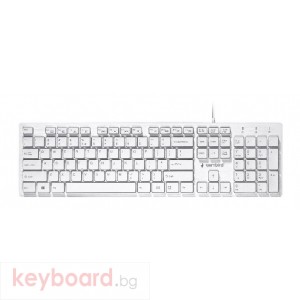Клавиатура GEMBIRD KB-MCH-03-W, Multimedia \"chocolate\" keyboard, USB, white
