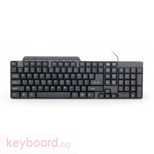 Клавиатура Gembyrd KB-UM-104, BG Compact multimedia 111-keys black  130 cm