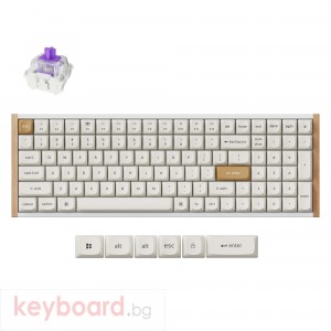 Геймърска механична клавиатура Keychron K4 HE Special Edition White - Wireless, Full Size