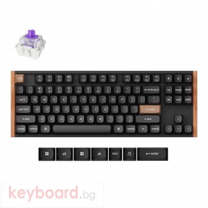 Геймърска Механична клавиатура Keychron K8 HE Magnetic Switch - Black Special Edition
