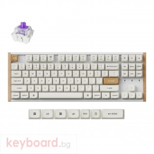 Геймърска Механична клавиатура Keychron K8 HE Magnetic Switch - White Special Edition