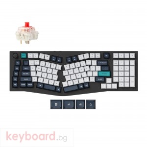 Механична клавиатура Keychron Q13 Max Carbon Black - Wireless, Jupiter Red