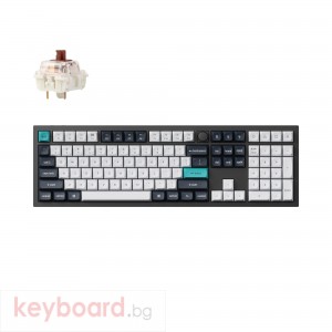 Безжична механичка клавиатура Keychron Q6 MAX Gateron Jupiter Brown Switch - Carbon Black