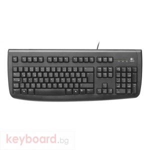 Logitech Deluxe 250 keyboard PS/2, EN+BG Black , черни БДС