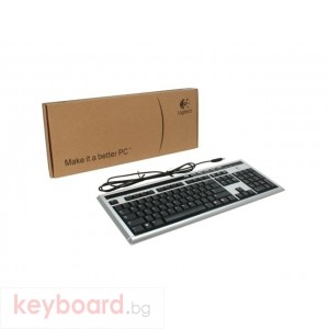 Клавиатура Logitech UltraX Media keyboard, USB, Black and Silver, ОЕМ BG Layout