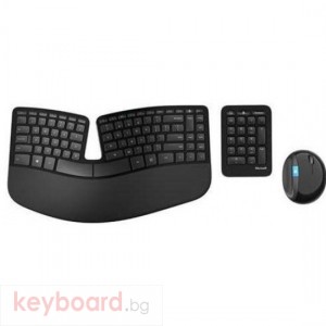 Microsoft L5V-00018 Ergonomic Blue Track Technology Keyboard and Mouse - English, BG