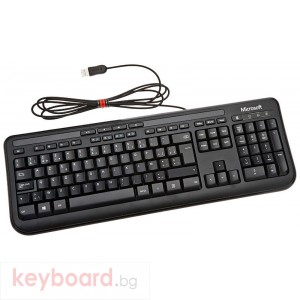 Клавиатура MICROSOFT Wired Keyboard 600 Black, DE