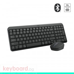 Безжичен комплект Logitech MK250 Graphite - Кирилизирана