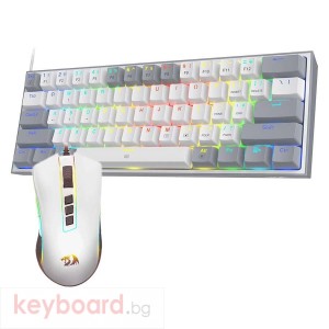 Комплект Redragon Dynamic Duo, бял/сив
