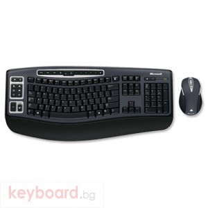 Комплект Microsoft 5000 Wireless Desktop Ultra-thin Keyboard and High-definition Optical Mouse Black Ref (69C-00006)