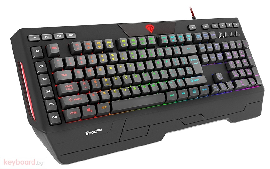 Клавиатура GENESIS Gaming Keyboard Rhod 600 Rgb Backlight Us Layout
