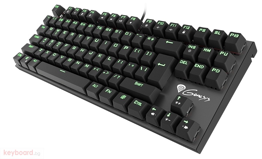 Клавиатура GENESIS Mechanical Gaming Keyboard Thor 300 Tkl Green ...