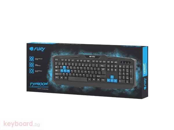 Клавиатура FURY Gaming keyboard, Typhoon US layout - keyboard.bg