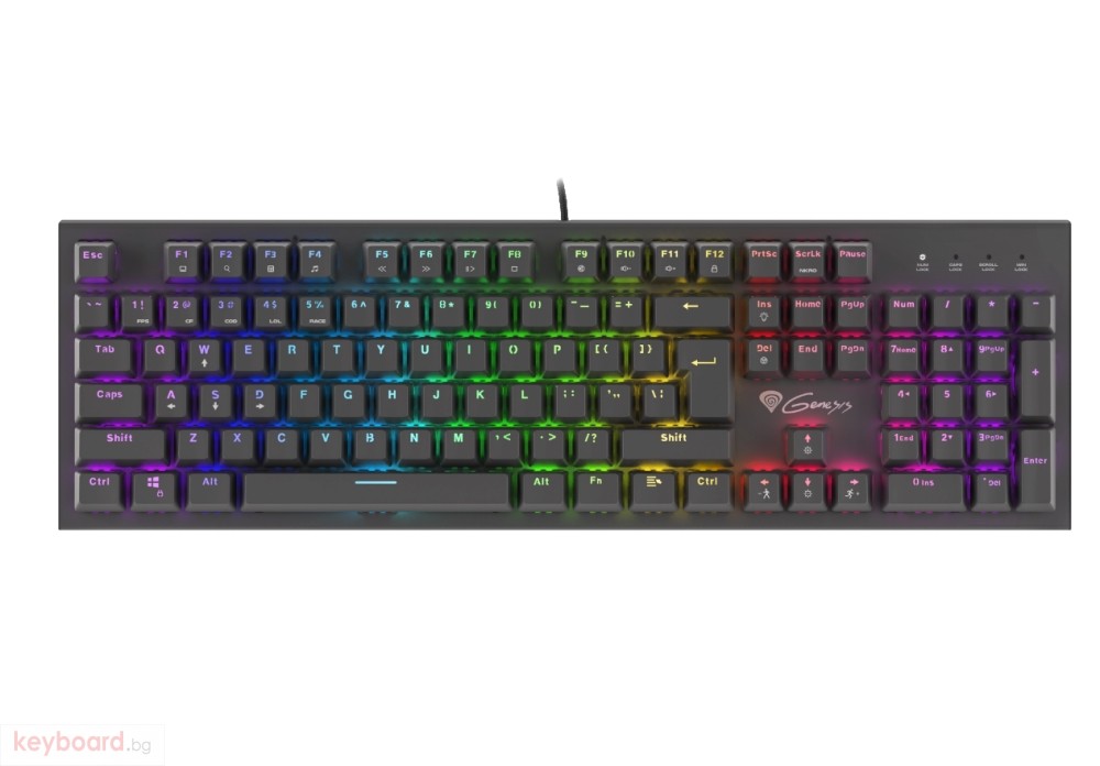Клавиатура GENESIS Mechanical Gaming Keyboard Thor 300 RGB Backlight ...
