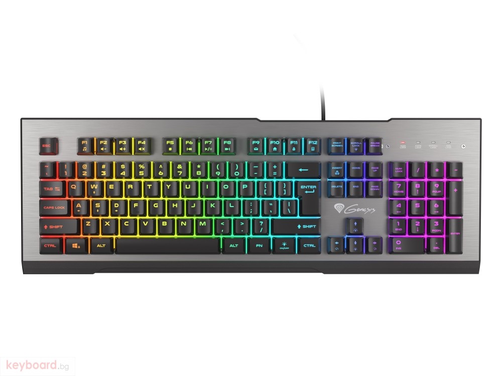Клавиатура GENESIS Gaming Keyboard Rhod 500 RGB Backlight US Layout Най ...