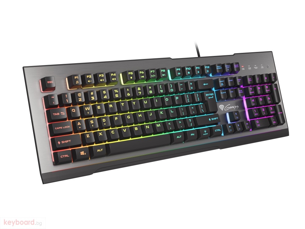 Клавиатура GENESIS Gaming Keyboard Rhod 500 RGB Backlight US Layout Най ...