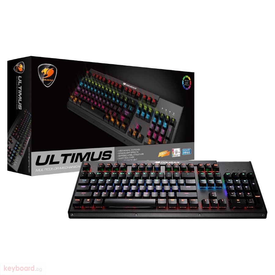 Клавиатура COUGAR Ultimus TTC Red Switch RGB Mechanical Gaming