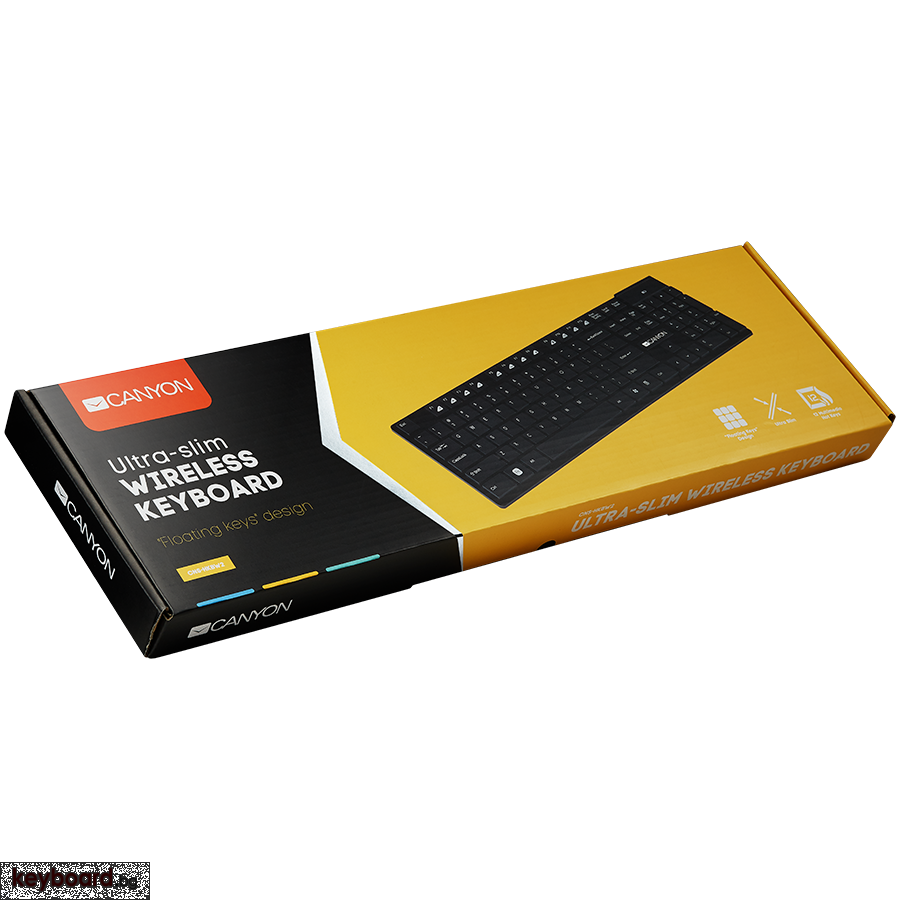 Клавиатура CANYON 2.4GHZ wireless keyboard - keyboard.bg
