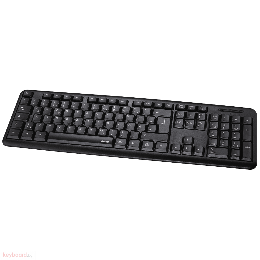 Стандартна клавиатура HAMA Verano, Черна, USB
