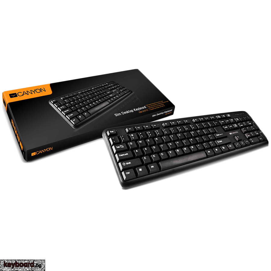 Клавиатура CANYON Keyboard CNE-CKEY01 English Кабел