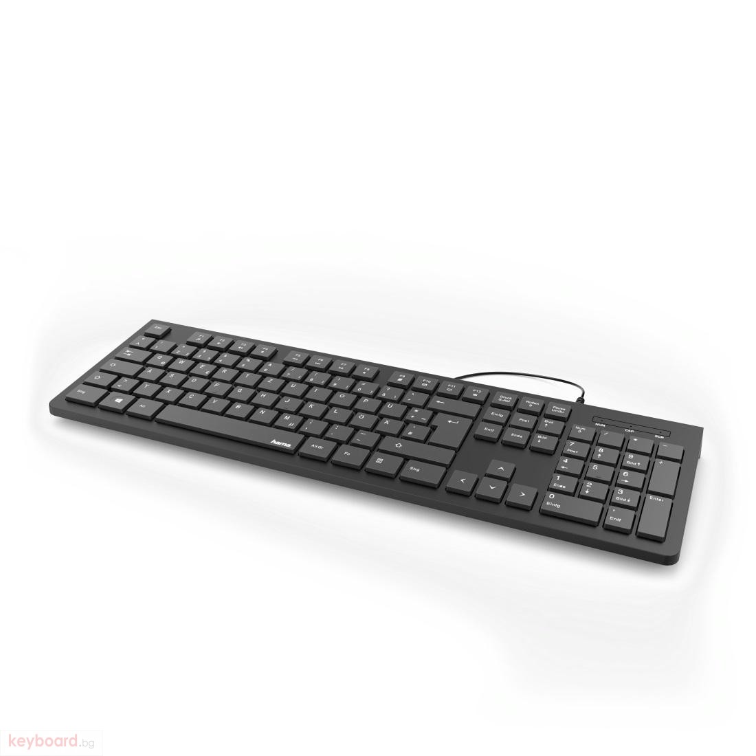 Клавиатура HAMA KC-200, с кабел, USB, Черна Най-добри цени от Keyboard.bg