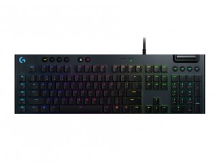 Геймърска клавиатура LOGITECH G815 LIGHTSYNC RGB Mechanical Gaming Keyboard – GL Clicky - CARBON