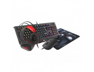 Клавиатура GENESIS Gaming Combo Set 4In1 Cobalt 330 RGB Keyboard + Mouse + Headphones + Mousepad